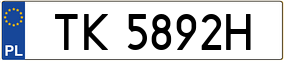 Truck License Plate